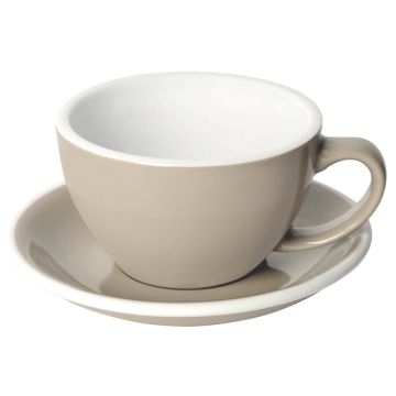 Loveramics egg café latte tasse et soucoupe (300ml) taupe