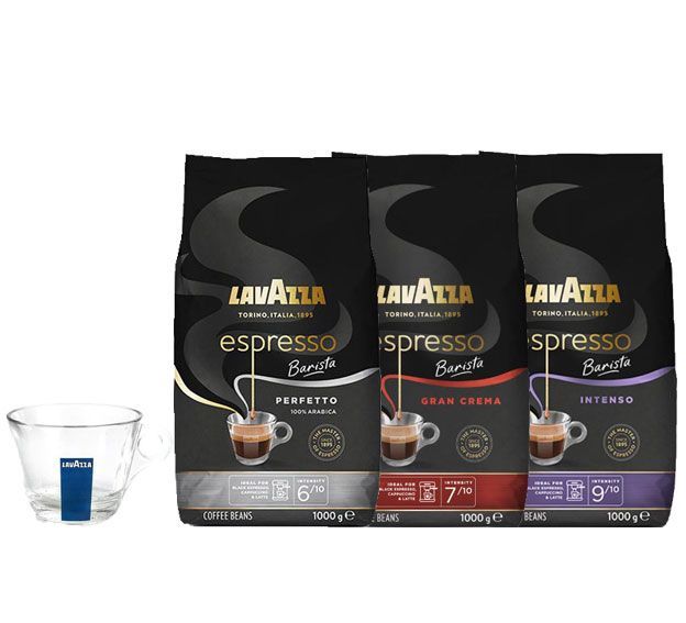 Lot De 12 Verres à Expresso Lavazza 80 Ml – Verres Officiels Collection Lavazza Blue, Idéal Café Italien Authentique