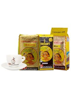 Café en grains Passalacqua 3kg + 1 cappuccino tas GRATUIT