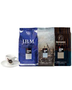 Café en grains Goppion 3kg + 1 tas GRATUIT