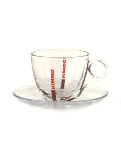 Kimbo cappuccino VERRE et soucoupe (6 sets)